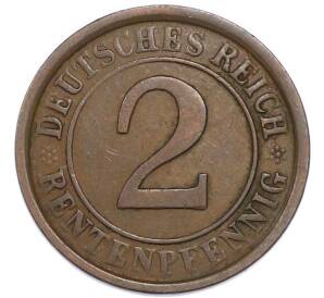2 рентенпфеннига 1924 года A Германия