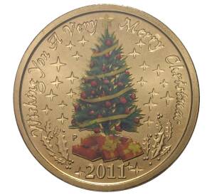 1 доллар 2011 года Австралия «Счастливого Рождества» — Фото №1