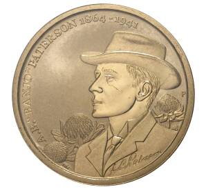 1 доллар 2014 года Австралия «150 лет со дня рождения Эндрю Патерсона» — Фото №1