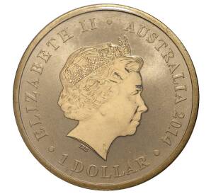 1 доллар 2014 года Австралия «150 лет со дня рождения Эндрю Патерсона» — Фото №2