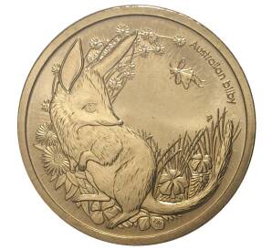 1 доллар 2011 года Австралия «Детеныши диких животных — Бандикут» — Фото №1