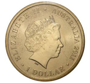 1 доллар 2011 года Австралия «Детеныши диких животных — Динго» — Фото №2