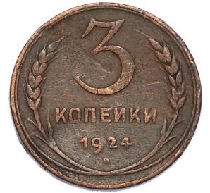 3 копейки 1924 года — Фото №1