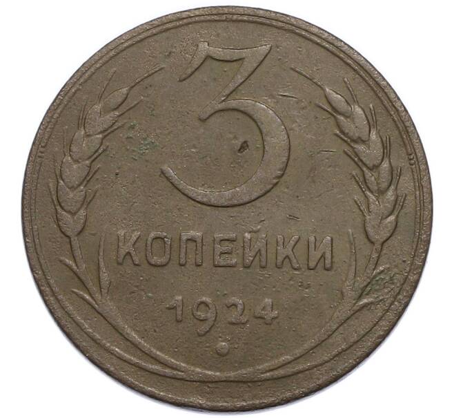 Монета 3 копейки 1924 года (Артикул: K12-91779) — Фото №1