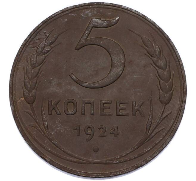 Монета 5 копеек 1924 года (Артикул: K12-91793) — Фото №1
