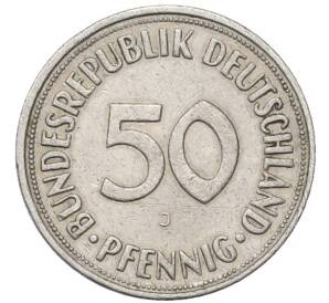 50 пфеннигов 1950 года J Западная Германия (ФРГ)