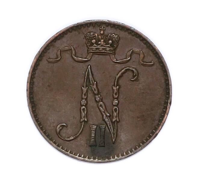 Монета 1 пенни 1895 года Русская Финляндия (Артикул: K7-4253) — Фото №2