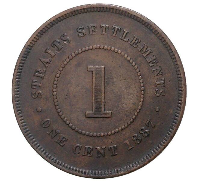 1 цент 1887 года Стрейтс Сетлментс (Артикул M2-37200)