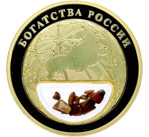 Жетон 2020 года «Богатства России — Тигровый глаз» — Фото №2