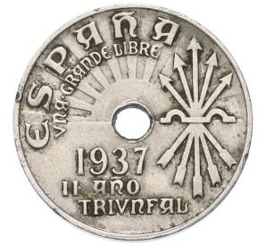 25 сентимо 1937 года Испания — Фото №1