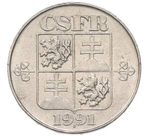 2 кроны 1991 года Чехословакия