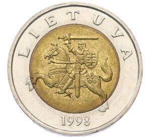 5 лит 1998 года Литва — Фото №2