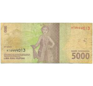 5000 рупий 2016 года Индонезия