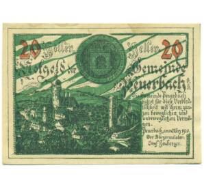 20 геллеров 1920 года Австрия — община Пойербах (Нотгельд)