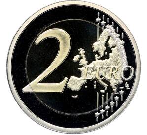 2 евро 2023 года Бельгия «75 лет женского избирательного права в Бельгии» (Proof) — Фото №2