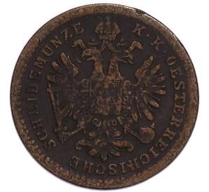 1 крейцер 1861 года B Австрия — Фото №2