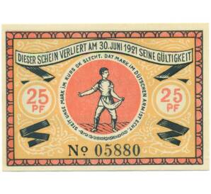 25 пфеннигов 1921 года Германия — община Штайнфельд (Нотгельд) — Фото №1