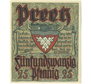 25 пфеннигов 1921 года Германия — город Прец (Нотгельд) — Фото №2