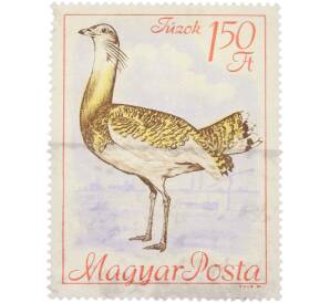 Почтовая марка 1.50 форинта 1961 года Венгрия «Птицы — Дрофа»