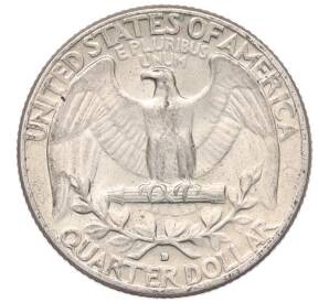 1/4 доллара (25 центов) 1964 года D США — Фото №2