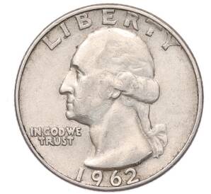 1/4 доллара (25 центов) 1962 года D США — Фото №1