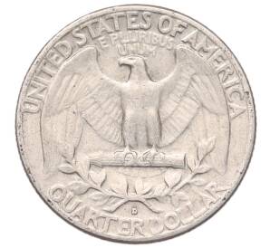 1/4 доллара (25 центов) 1962 года D США — Фото №2