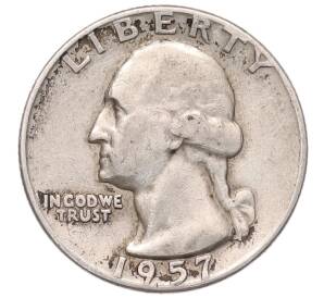 1/4 доллара (25 центов) 1957 года D США — Фото №1