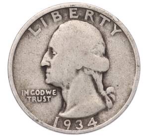 1/4 доллара (25 центов) 1934 года США — Фото №1