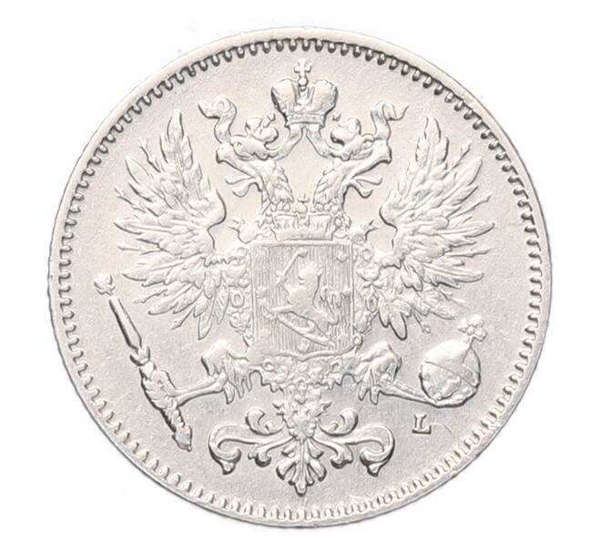 Монета 50 пенни 1908 года L Русская Финляндия (Артикул: T11-53102) — Фото №2