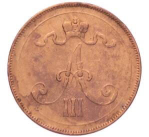 10 пенни 1891 года Русская Финляндия — Фото №2