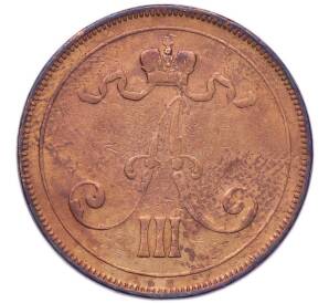 10 пенни 1890 года Русская Финляндия — Фото №2