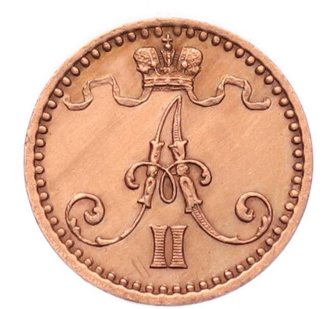 Монета 1 пенни 1866 года Русская Финляндия (Артикул: T11-53121) — Фото №2