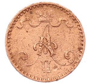 1 пенни 1867 года Русская Финляндия — Фото №2