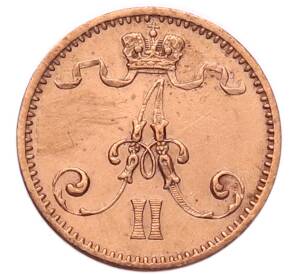 1 пенни 1873 года Русская Финляндия — Фото №2