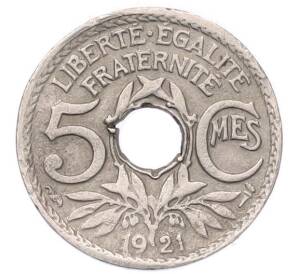 5 сантимов 1921 года Франция — Фото №1