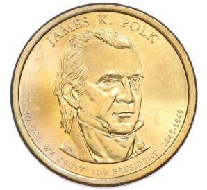 1 доллар 2009 года (D) США «11-й президент США Джеймс Полк»