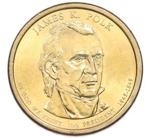 1 доллар 2009 года (D) США «11-й президент США Джеймс Полк»