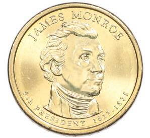 1 доллар 2008 года (P) США «5-й президент США Джеймс Монро»