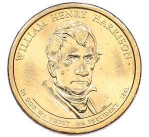 1 доллар 2009 года (P) США «9-й президент США Уильям Гаррисон»