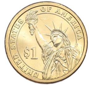 1 доллар 2007 года (P) США «2-й президент США Джон Адамс»