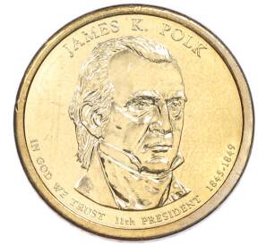 1 доллар 2009 года (P) США «11-й президент США Джеймс Нокс Полк»