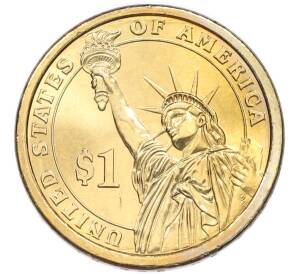 1 доллар 2008 года (P) США «6-й президент США Джон Куинси Адамс»