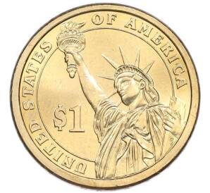 1 доллар 2007 года (P) США «2-й президент США Джон Адамс»