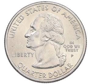 1/4 доллара (25 центов) 2002 года P США «Штаты и территории — Индиана» — Фото №2