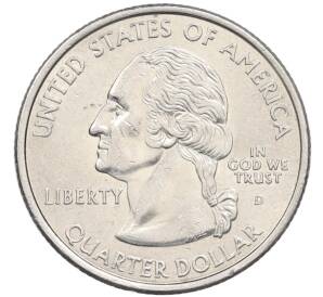 1/4 доллара (25 центов) 2001 года D США «Штаты и территории — Род-Айленд» — Фото №2