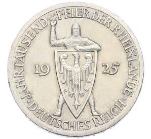 3 рейхсмарки 1925 года A Германия «Тысячелетие Рейнланда» — Фото №1