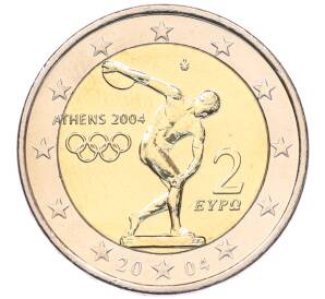 2 евро 2004 года Греция «XXVIII летние Олимпийские Игры 2004 в Афинах» — Фото №1