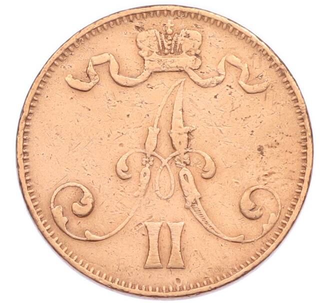 Монета 5 пенни 1875 года Русская Финляндия (Артикул: T11-53632) — Фото №2