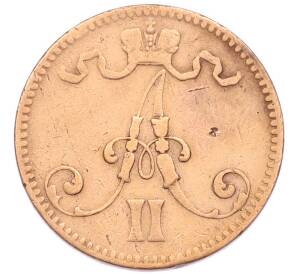 5 пенни 1865 года Русская Финляндия — Фото №2
