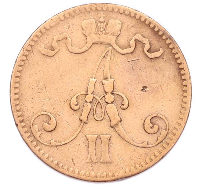 Монета 5 пенни 1865 года Русская Финляндия (Артикул: T11-53636) — Фото №2